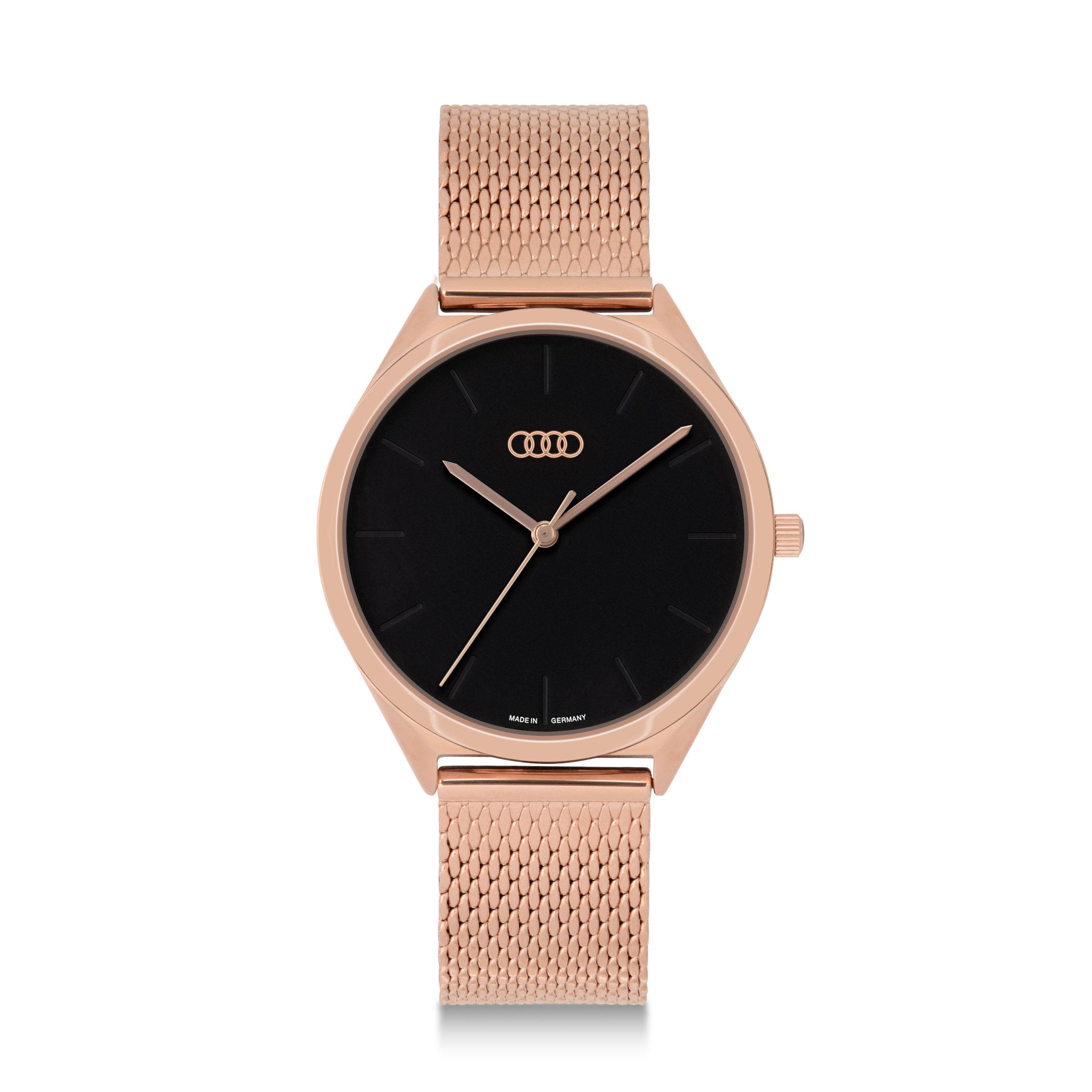 Audi 3101900500 Chronograph Uhr Armbanduhr Herren Carbon Leder
