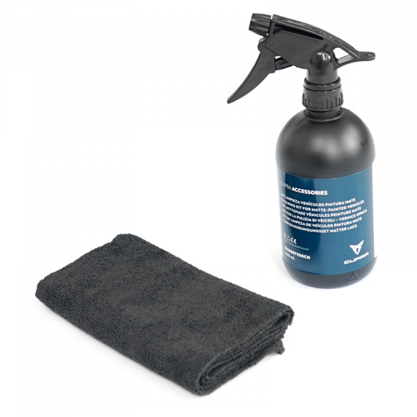 Original Seat CUPRA Pflegeset 500ml Reinigung Mikrofasertuch Spray Innenraumreiniger