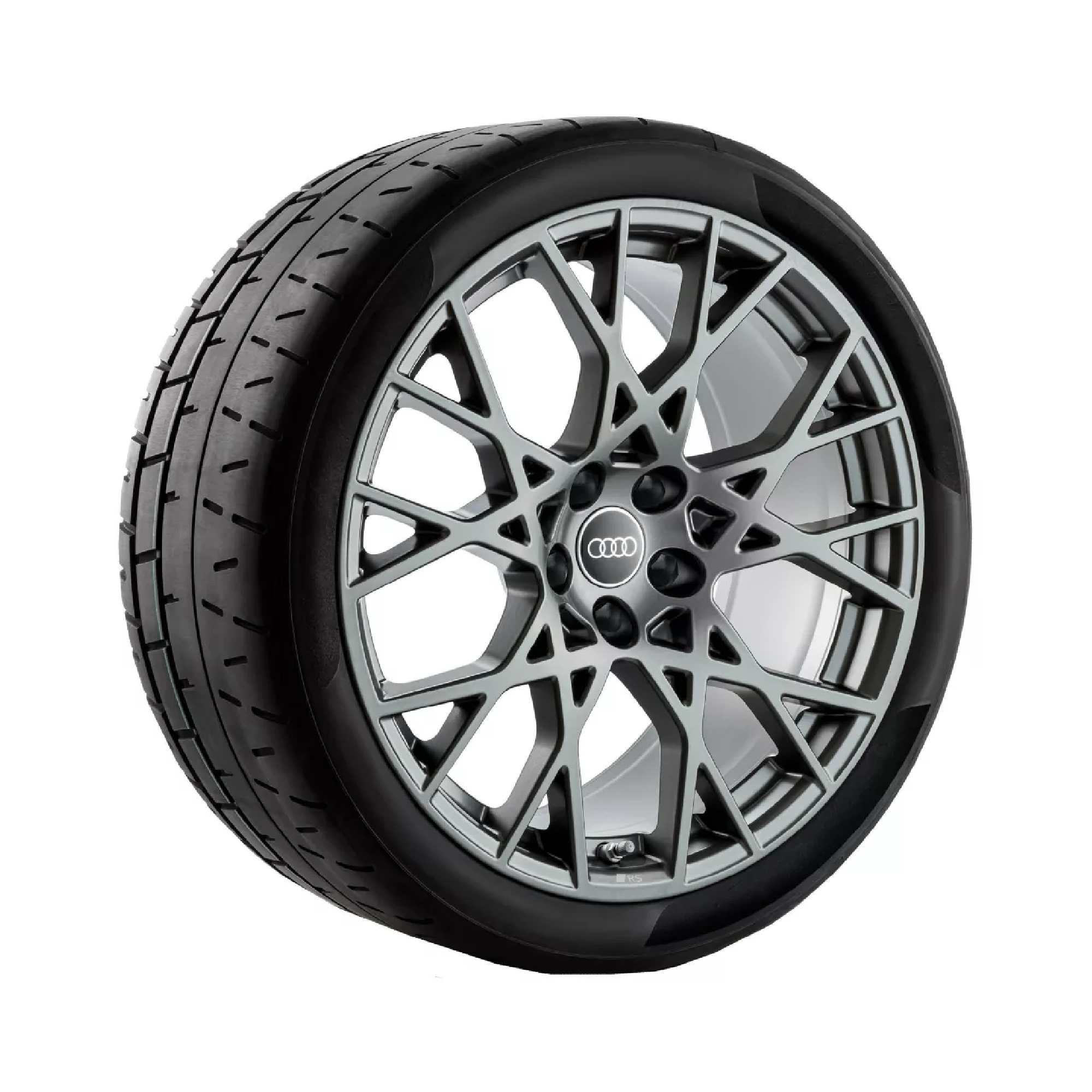 Rad, 10-Kreuzspeichen	   grau seidenmatt, 9,0Jx19, Reifen 265/30 ZR19 93Y XL, vorn